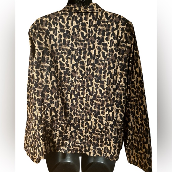 Too Hot one button leopard print jacket - Picture 3 of 4